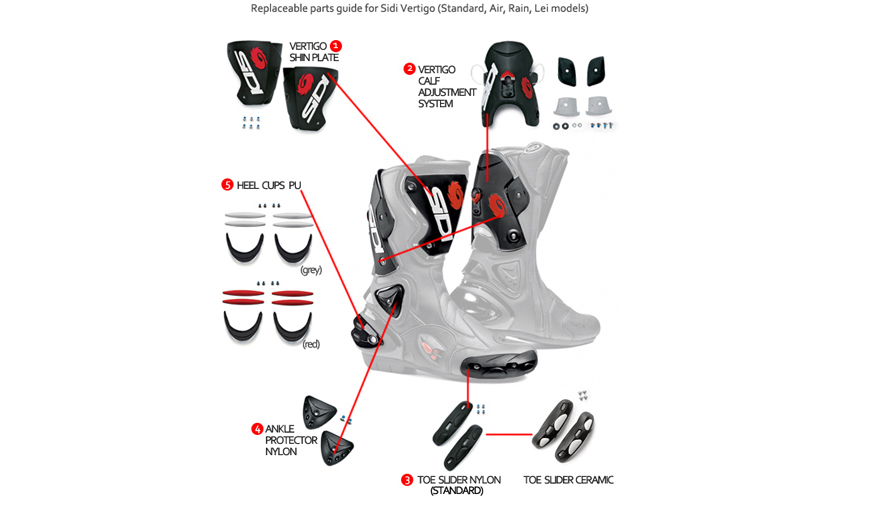 Mag-1/Vortice Slider black/red ref86 Sidi                  [] - Image 2
