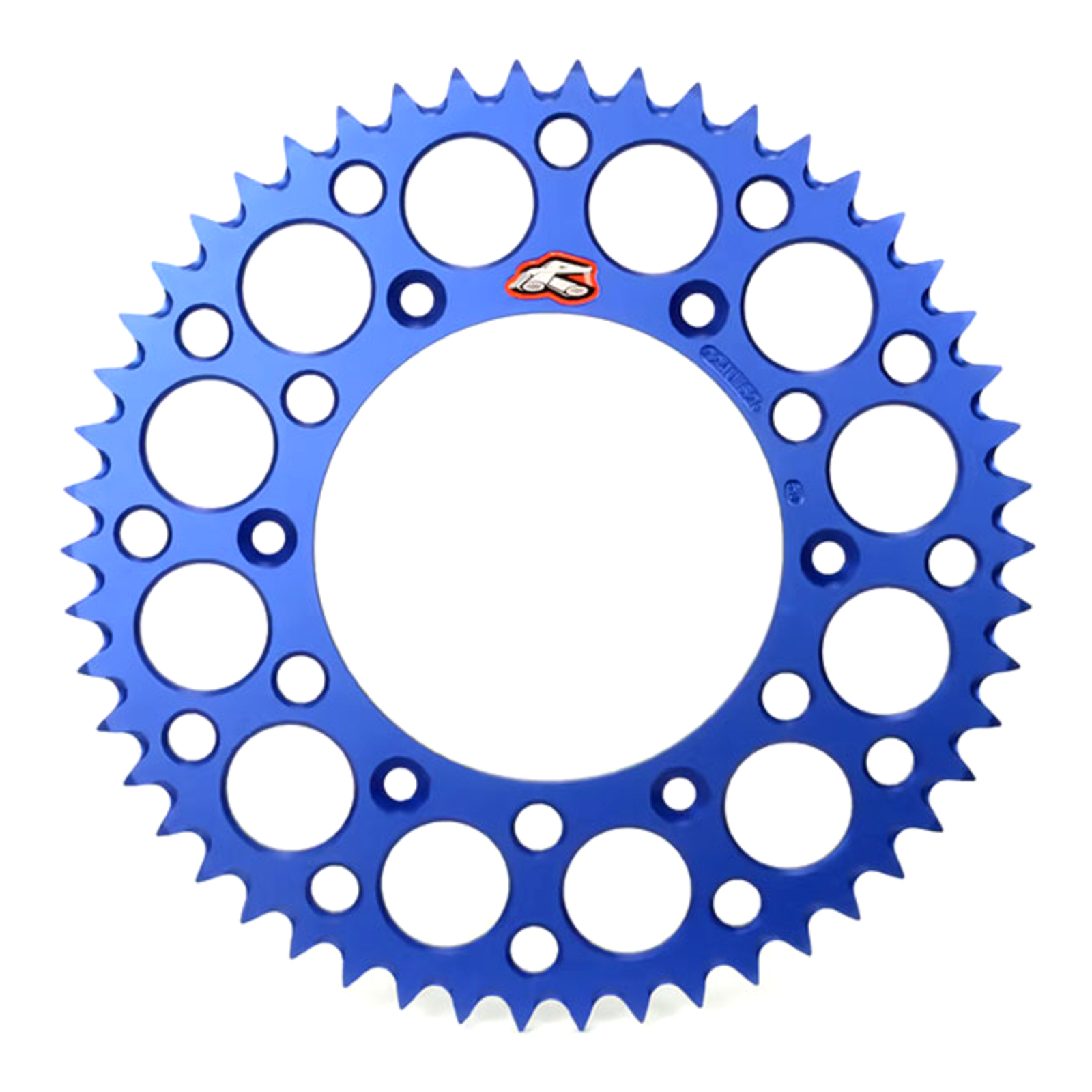 Renthal Sprocket Rear Blue 48T Alloy 7075 T6 Grooved - Image 1