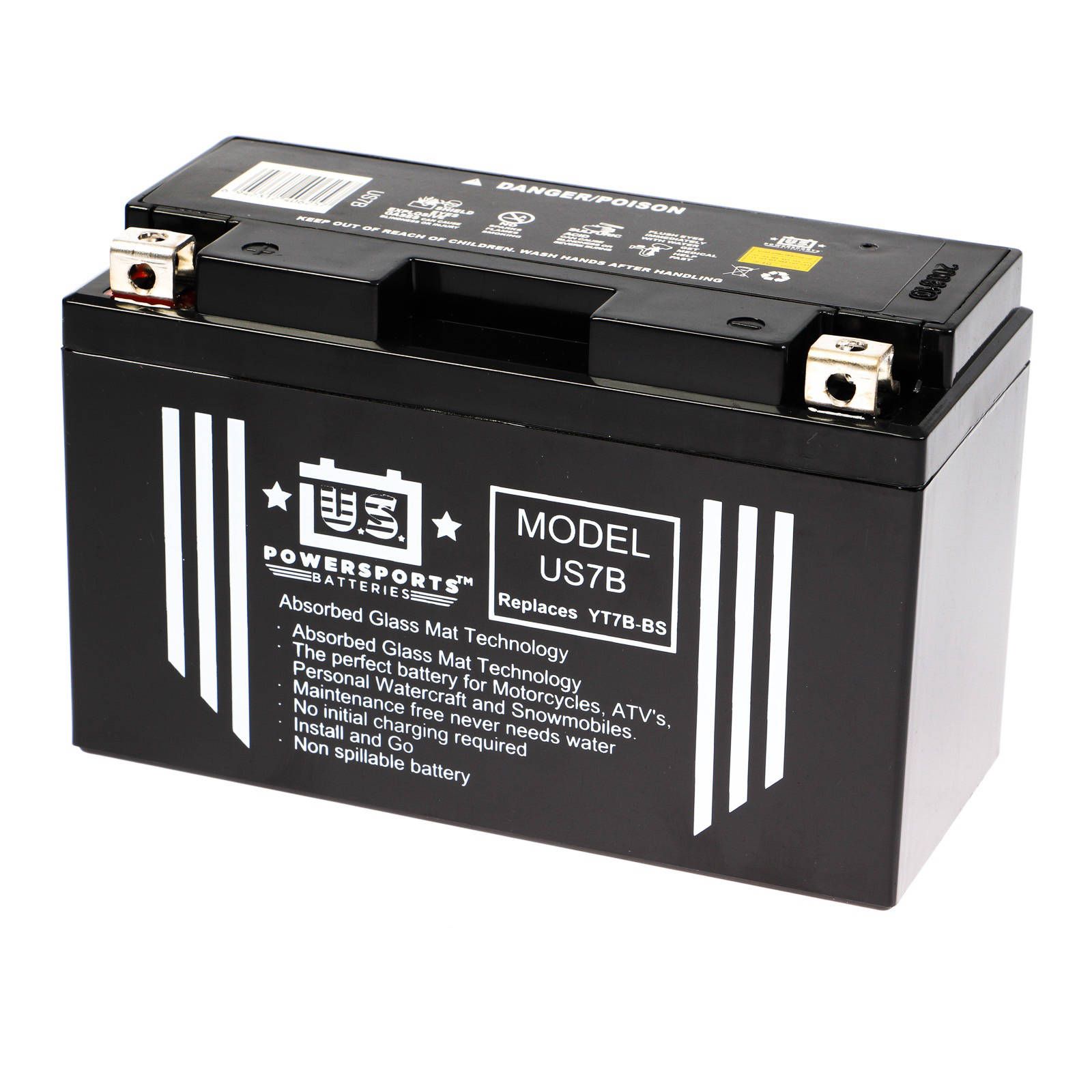 USPS AGM BATTERY US7B-BS YT7B-BS *10 - Image 1