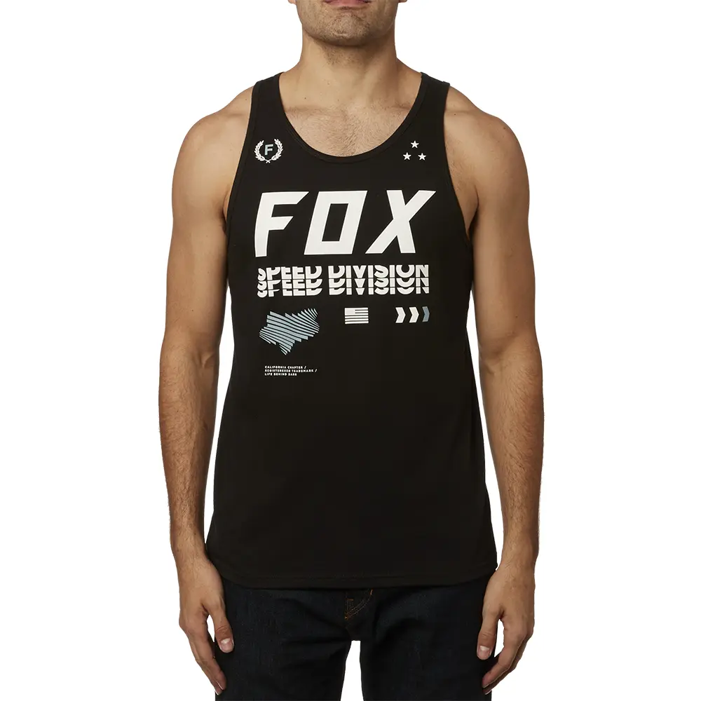 Tank Top Fox Triple Threat Preium Black