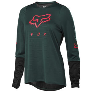 Jersey Fox Defend LS Womens Green - Image 1