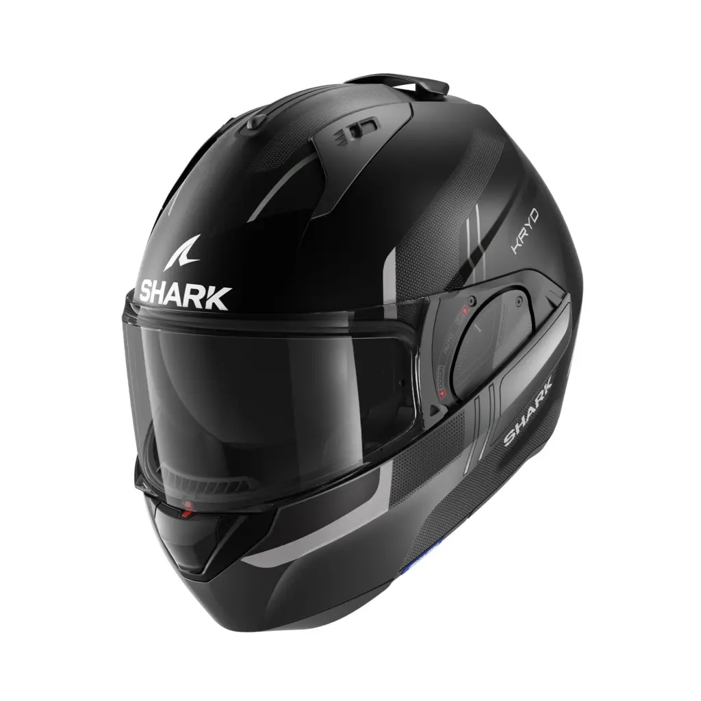 Shark EVO ES KRYD Flip Front Helmet Matte Black/ Ant / Silver