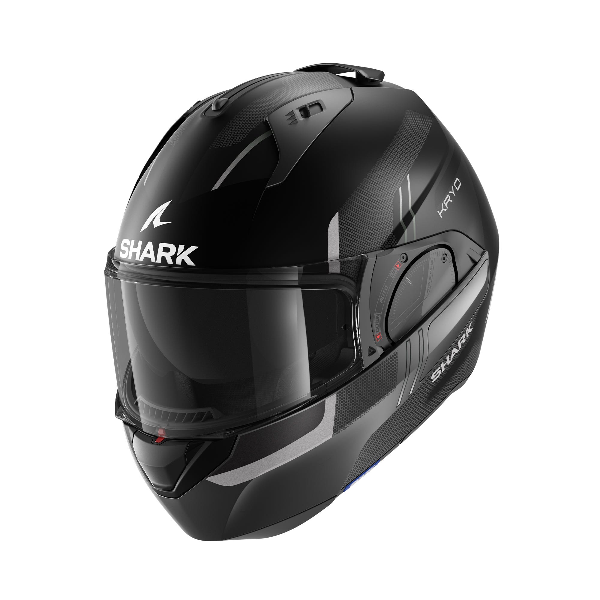 Shark EVO ES KRYD Flip Front Helmet Matte Black/ Ant / Silver - Image 1