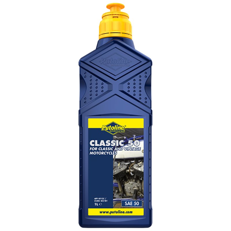 ! PUTOLINE CLASSIC SAE50 ENGINE OIL 1LT (74129) - INDENT - Image 1