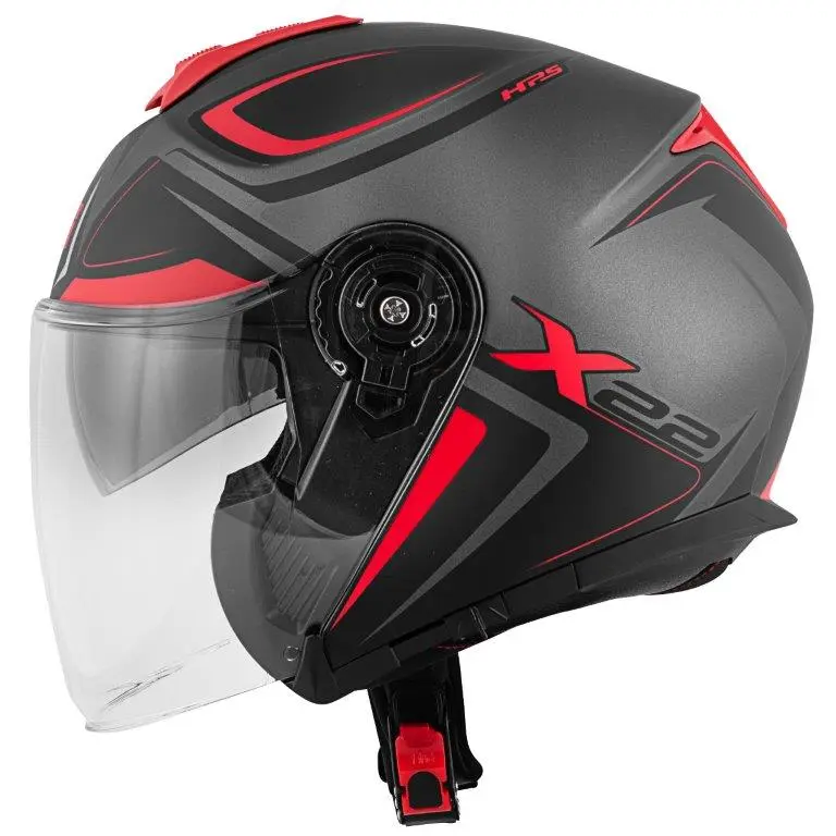 Givi X22 Planet Jet Open Face Helmet Grey/Red