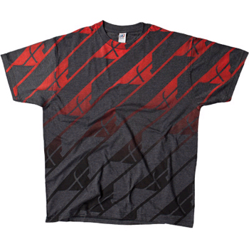 Tee Fly Spring Grey/Red - Image 1