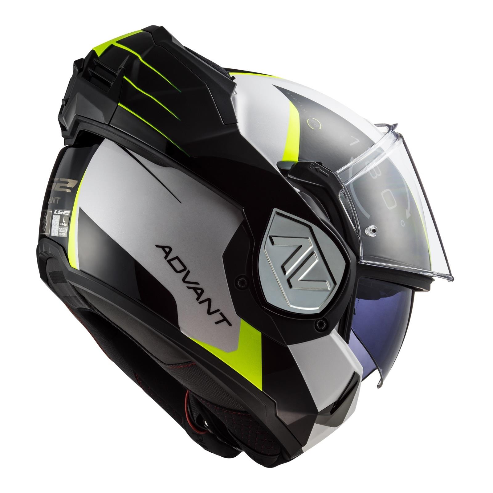 LS2 FF906 Advant Codex Flip Front Helmet White / Black - Image 2