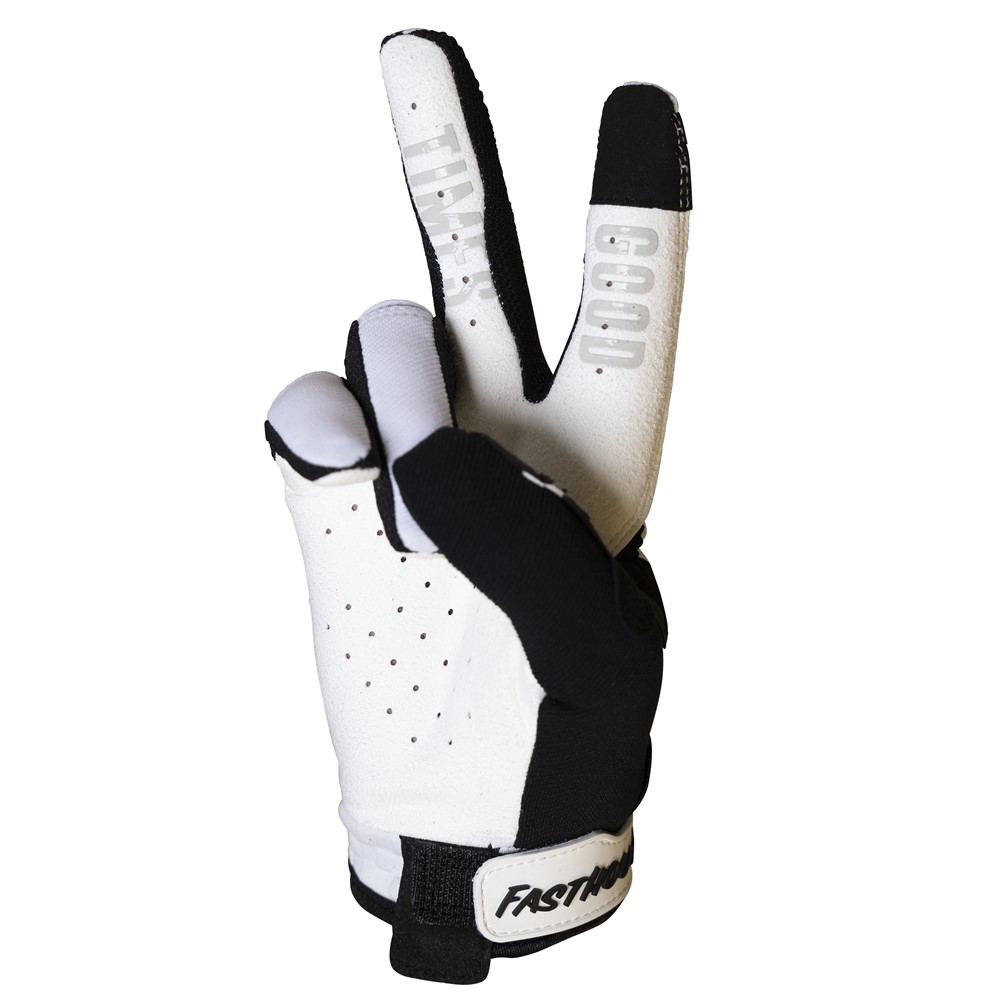 Fasthouse Youth Speed Style Legacy Motocross Glove White/Black - Image 2