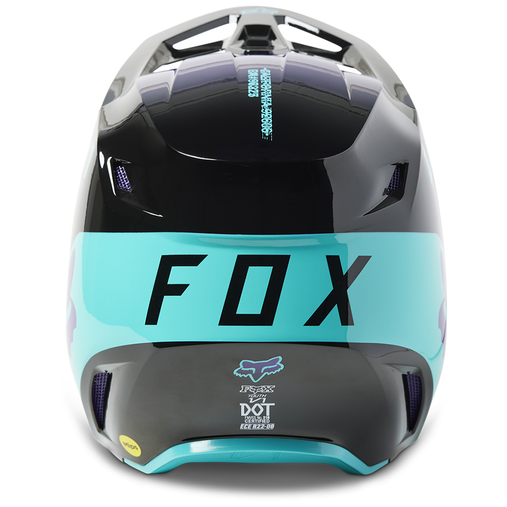 Fox V1 TOXSYK MIPS ECE Motocross Helmet Youth Black - Image 6
