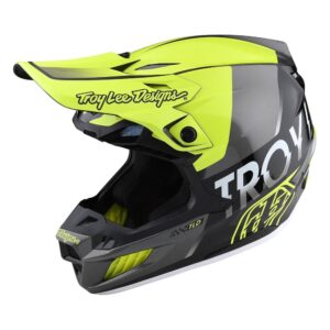 Troy Lee Designs SE5 ECE Composite Qualifier Motocross Helmet Glo Yellow / Black - Image 3