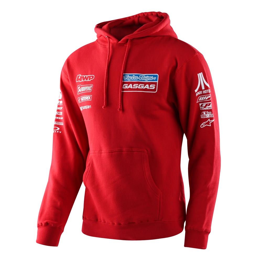 Troy Lee Designs x GasGas Team Pullover Hoodie Red - Image 1