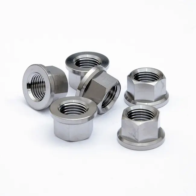 Titanium Sprocket Nuts M10x1.0 (6 piece set) Ti R&G