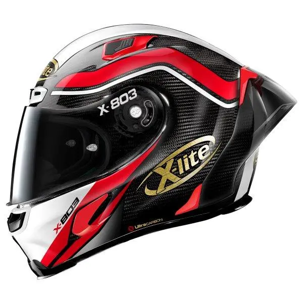 HELMET X803RS ULTRA CARBON CARBON/WHITE/RED 50 ANNI EDITION SMALL