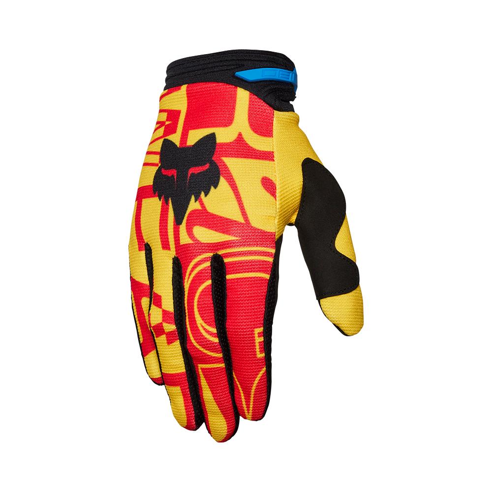Fox 180 Race Spec Motocross Gloves Pale Yellow - Image 1