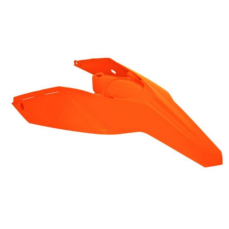 REAR FENDER RTECH KTM 125EXC 200EXC 300EXC 250EXCF 450EXCF 530EXCF 08-11  ORANGE - Image 1
