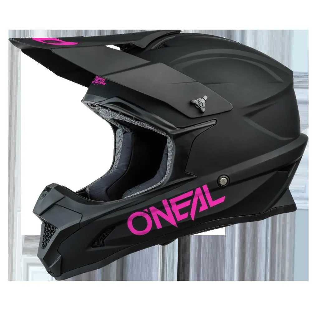 Oneal 1SRS Motocross Helmet Youth Black/Pink