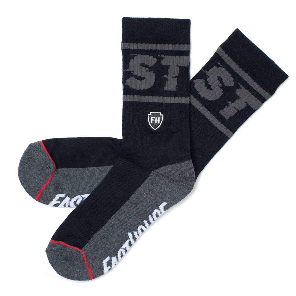 Fasthouse Bronson Socks Black/Grey - One Size - Image 1