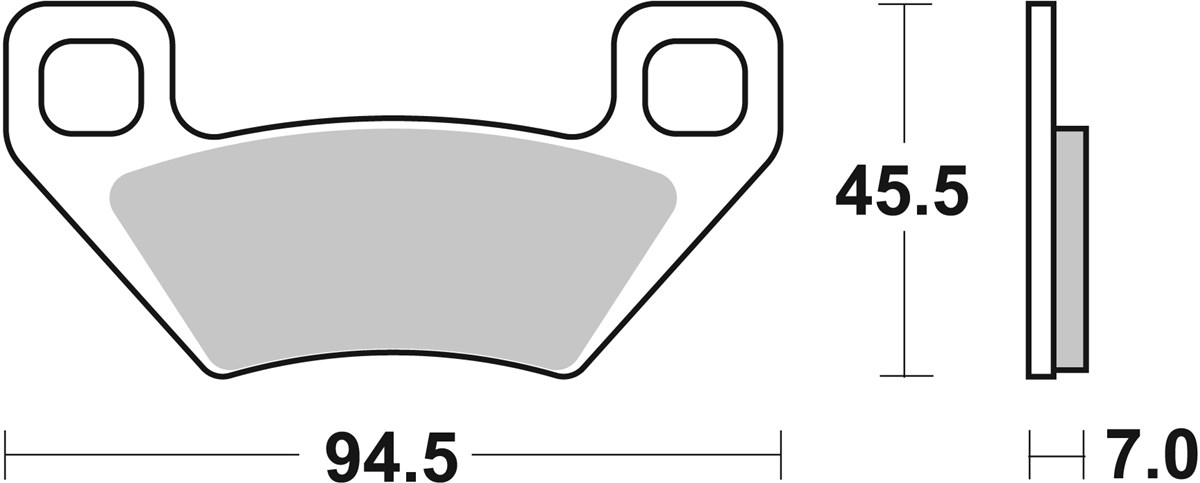 SBS 822SI Front/Rear Brake Pads - Image 1