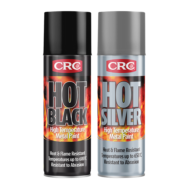 CRC Hot Black High Temp Paint 400ml pack 6                 [] - Image 1