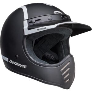 Bell Moto-3 Fasthouse Old Road M/G Road Helmet Black/White - Image 2