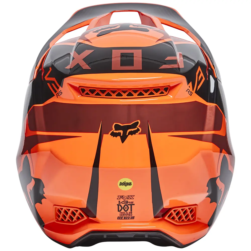 Motocross Helmet Fox V3 RS Mirer Flo Orange