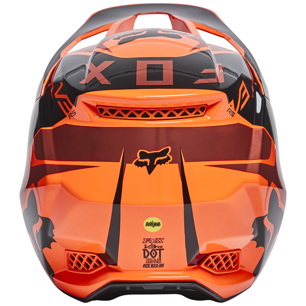 Motocross Helmet Fox V3 RS Mirer Flo Orange - Image 4