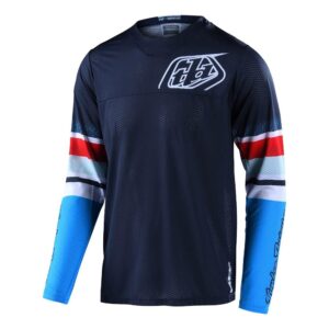 Troy Lee Designs GP Air Warped Motocross Jersey Blue / Red - Image 1