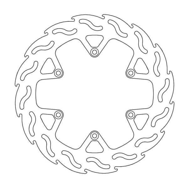 BRAKE DISC REAR MOTO MASTER FLAME KTM 690 ENDURO 690 SUPERMOTO R08-10, 690 ENDURO R 09-13 - Image 1