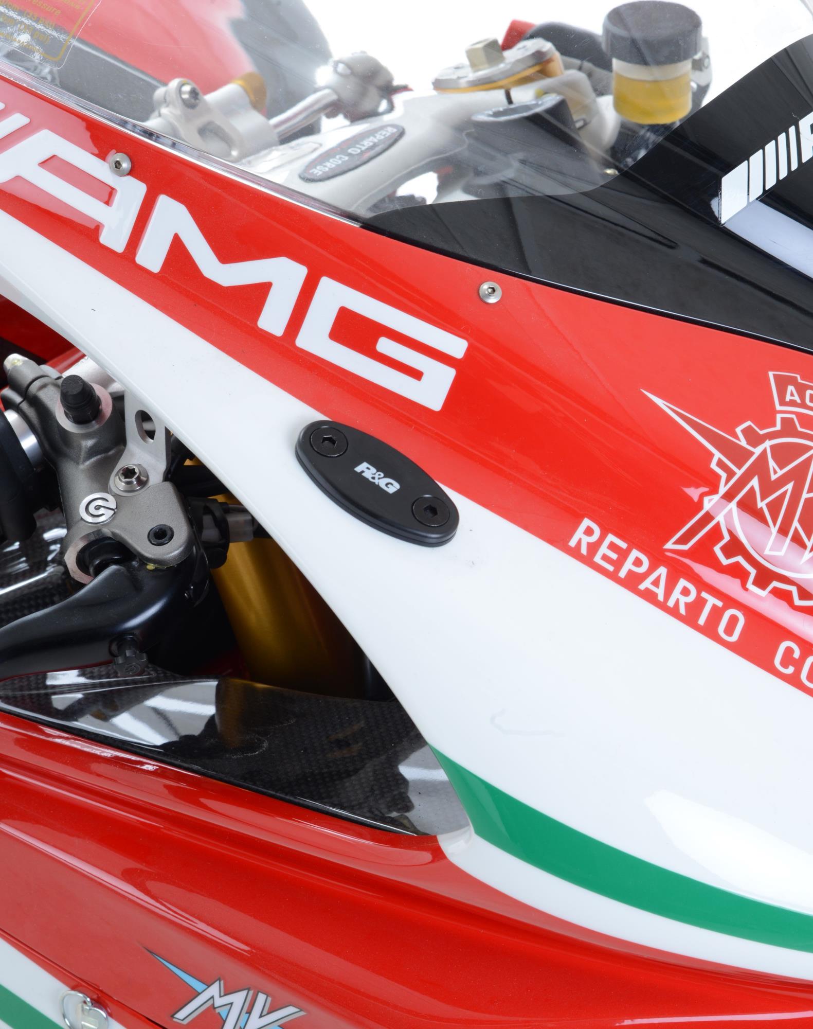 Mirror Blanking Plates R & G Racing MV Agusta F3 675 / F3 800 / F4 - Image 1