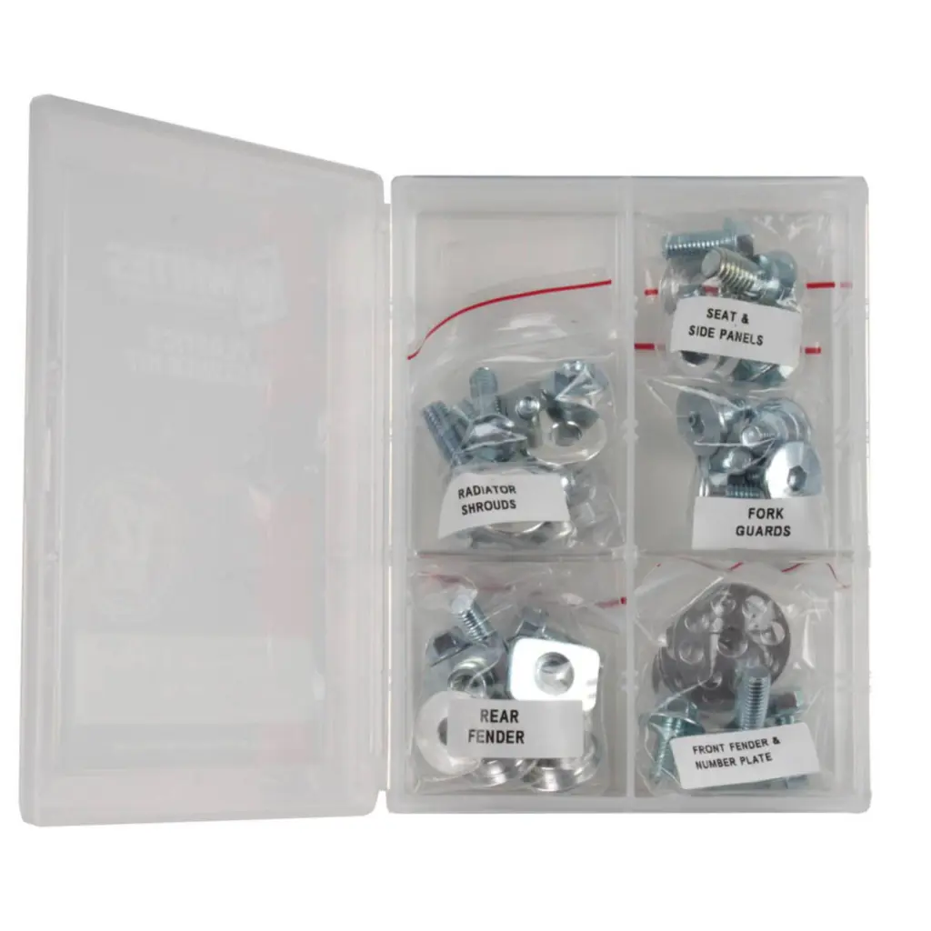 WHITES PLASTICS FASTENER KIT ASSTD HON