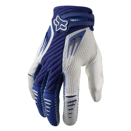 Motocross Gloves Fox Platinum Race Blue/White