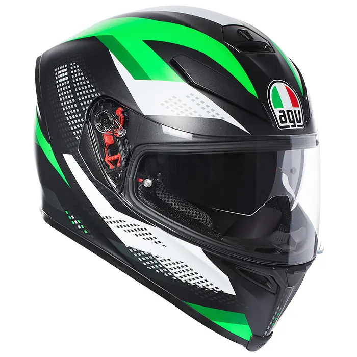 Road Helmet AGV K-5 S Marble Black/Green