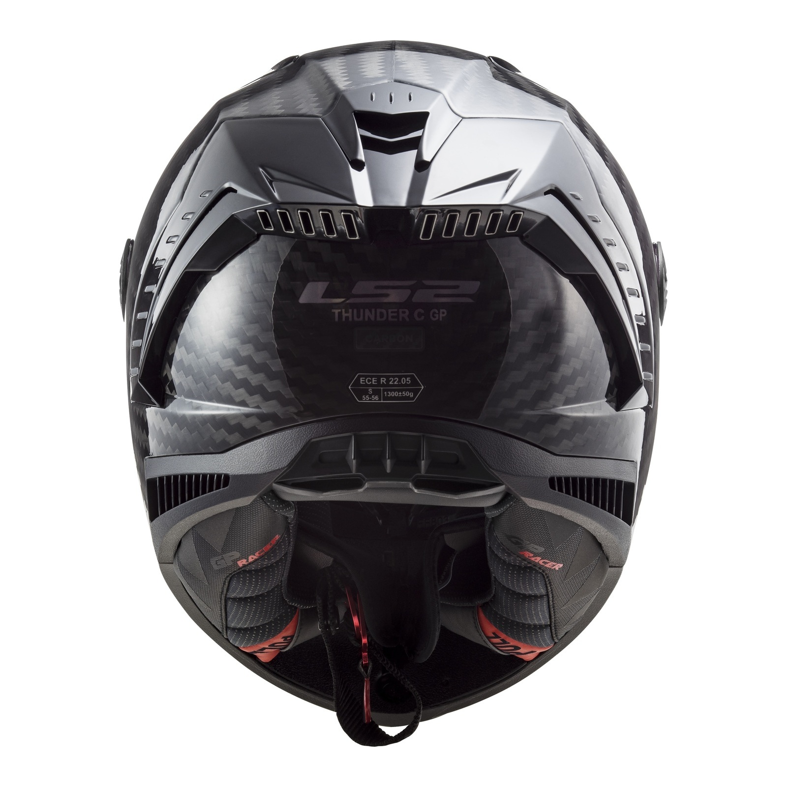 LS2 FF805C Thunder Carbon 6K Road Helmet Carbon - Image 4