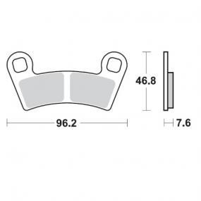 BRAKE PADS FRONT MOTO MASTER NITRO SERIES POLARIS OUTLAW REAR POLARIS SCRAMBLER POLARIS SPORTSMAN - Image 1