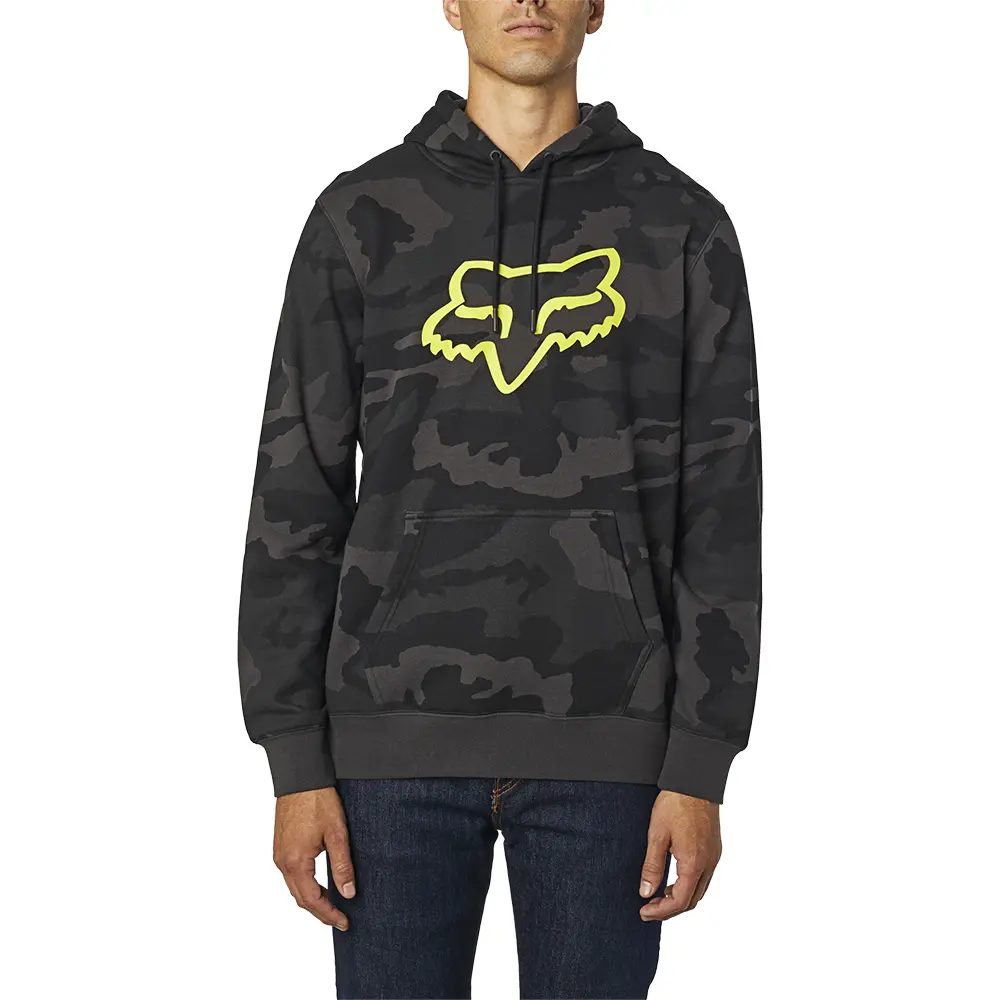 Fox Legacy Foxhead Black Camo Fleece Hoodie