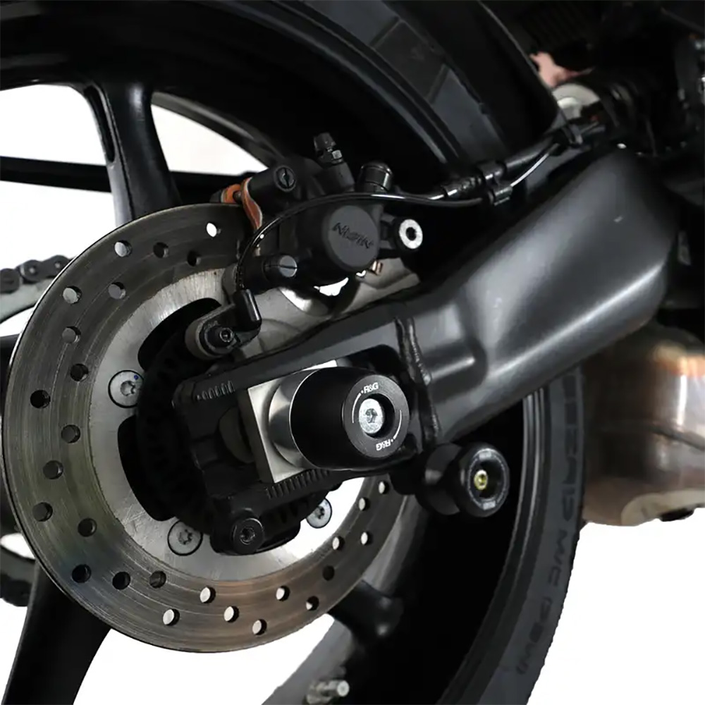 Swingarm Protectors APEX for Yamaha YZF-R9 25- / MT-09 (SP) 21- / Tracer 9 (GT) 21- Black R&G - Image 1