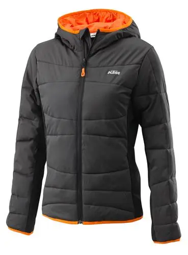 Jacket Padded KTM Womens Black/Orange