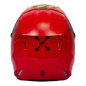 FLY Racing Kinetic Menace Motocross Helmet  Red / Black / Yellow - Image 2