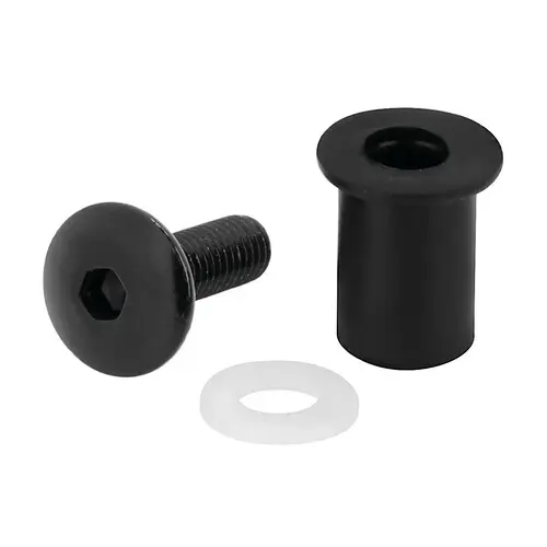 LAMPA SCREEN FIT-KITS, RUBBER NUT KITS WITH SCREW AND WASHERS (5 MA) - 10 PCS - BLACK