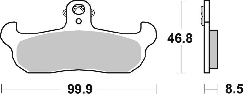 SBS 608SI Front/Rear Brake Pads