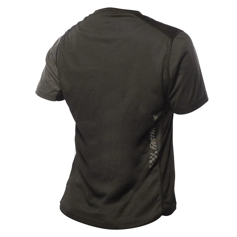 Fasthouse Classic Mercury Short Sleeved Jersey Ladies Black Heather/Charcoal Heather