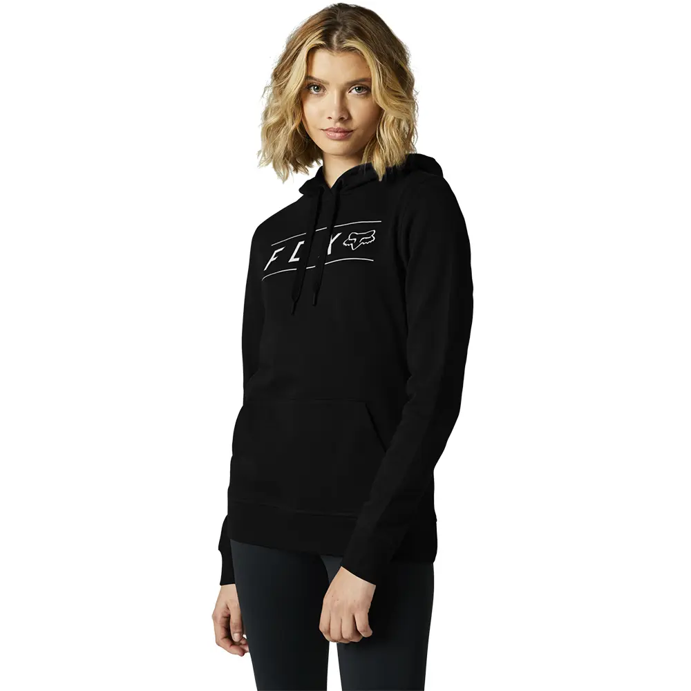 Fox Womens Pinnacle Pullover Fleece Hoodie Black