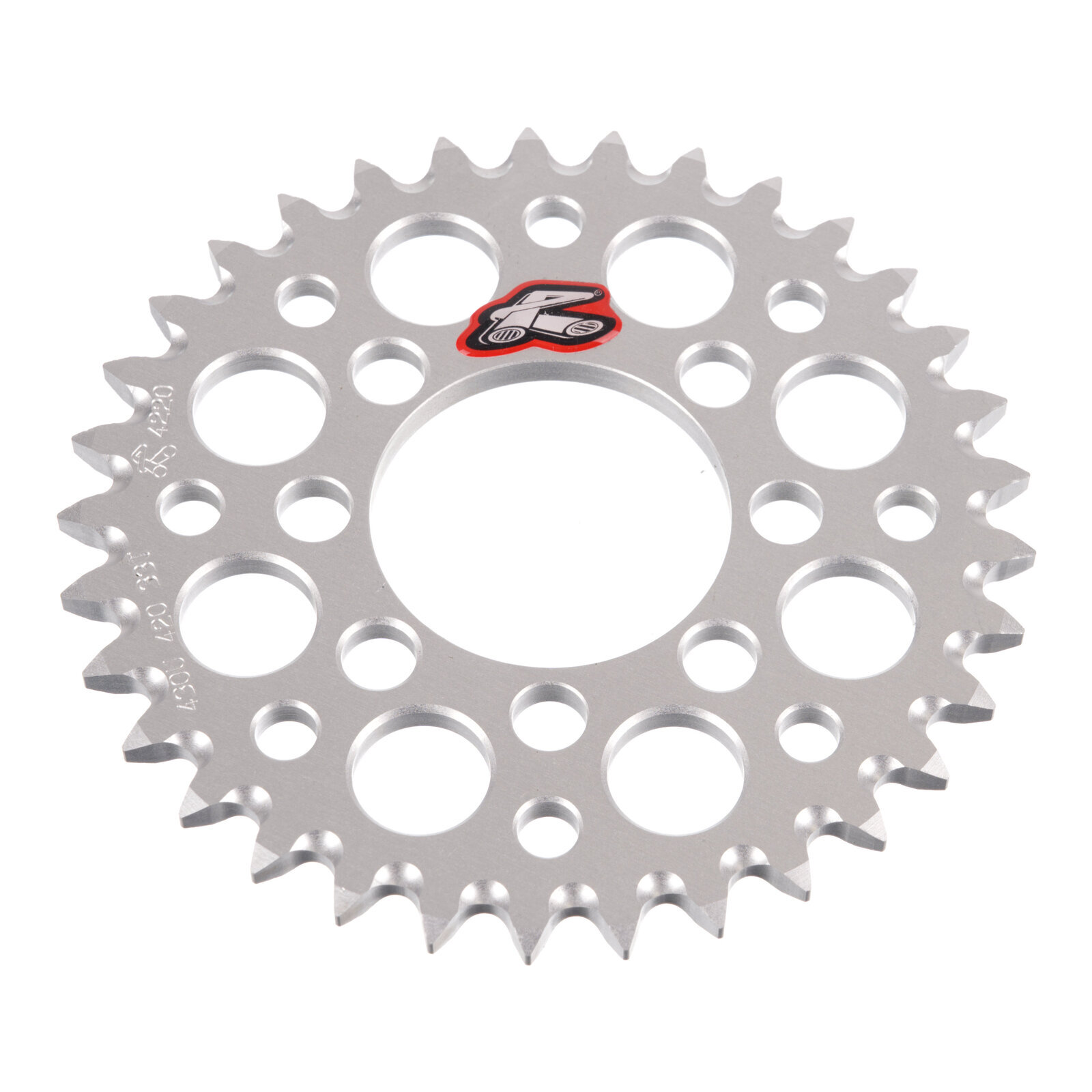 Renthal Sprocket Rear Silver 33T Alloy 7075 T6 Grooved - Image 2
