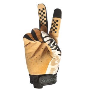 Fasthouse Elrod Stay Golden Motocross Gloves Chalk/Camel - Image 3