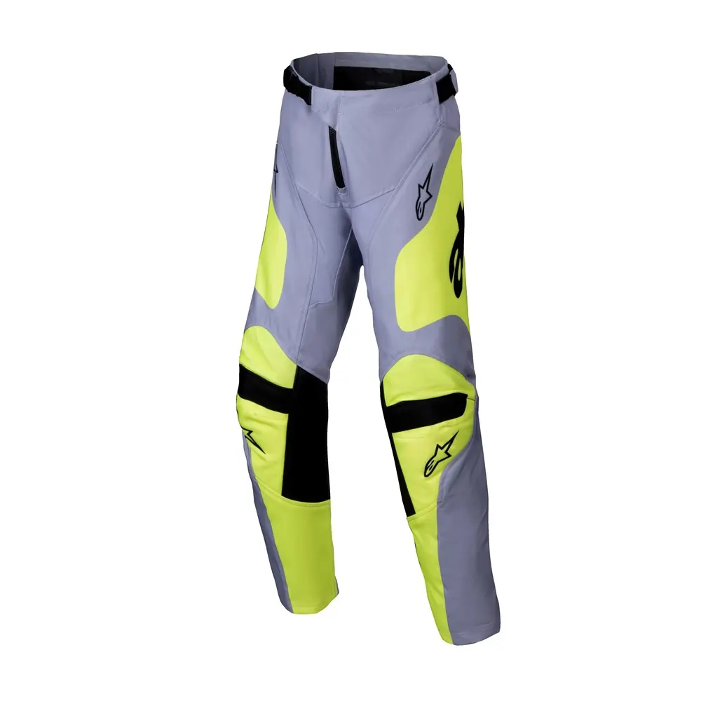Alpinestars Youth Racer Veil Motocross Pants Gray/Yellow Fluoro