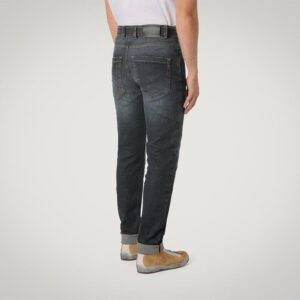CAFE RACER JEANS WITH BELT MID BLUE 28 - Image 6
