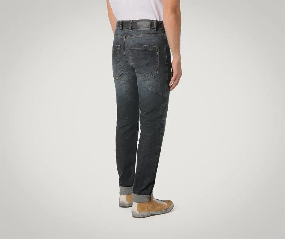 CAFE RACER JEANS WITH BELT MID BLUE 28