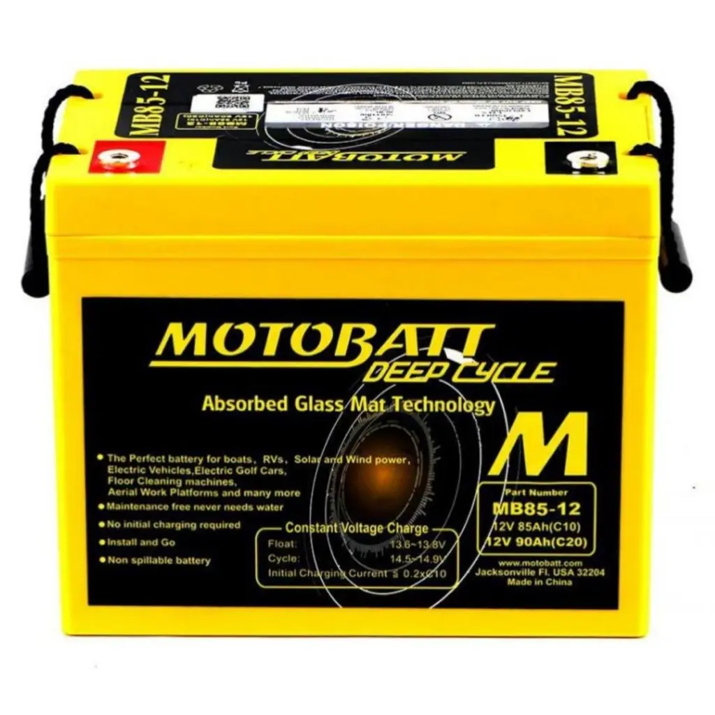 MB85-12 MOTOBATT DEEP CYCLE BATTERY VRLA / AGM