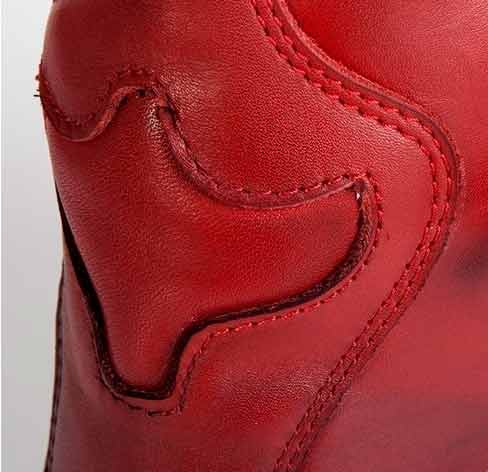 CONTINENTAL PREMIUM LEATHER TOURING BOOTS RED 44