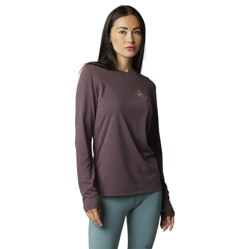 Fox Womens Finisher LS Tech Tee Purple